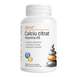 Calciu D3 Citrat 30 capsule vegetale
