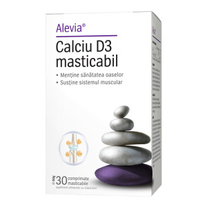 Calciu D3 masticabil 30 comprimate